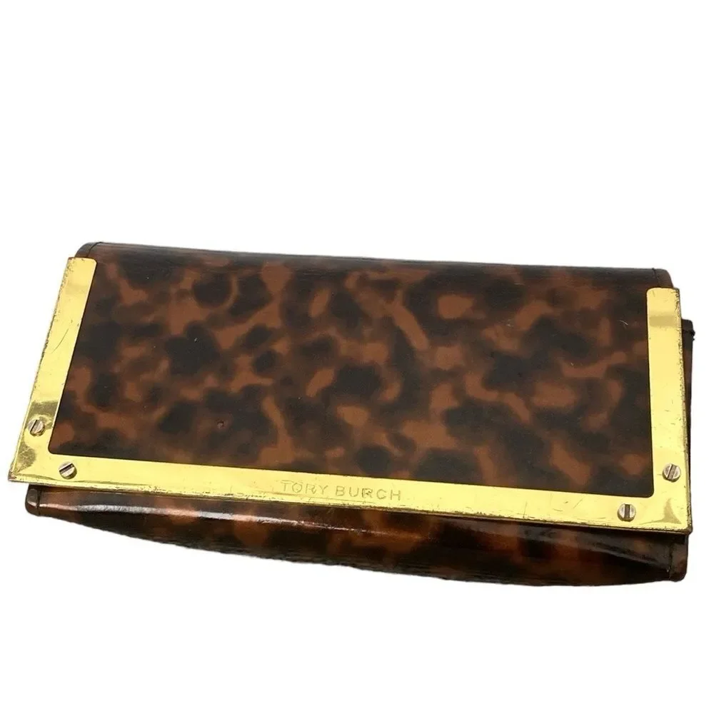 Tory Burch Animal Print Eyeglasses Case - Worn Condition